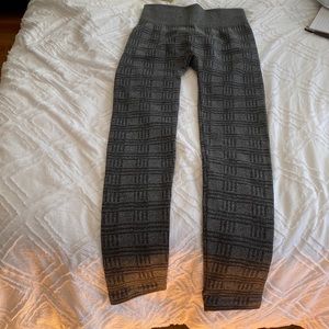 Fleece lines gray leggings